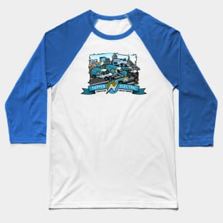 Nipper Electric Waterside Nauticus Baseball T-Shirt